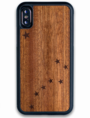Alaska flag wooden iPhone X case