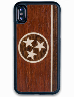 Tennessee flag wooden iPhone X case
