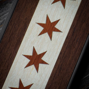 Chicago flag wooden iPhone X case