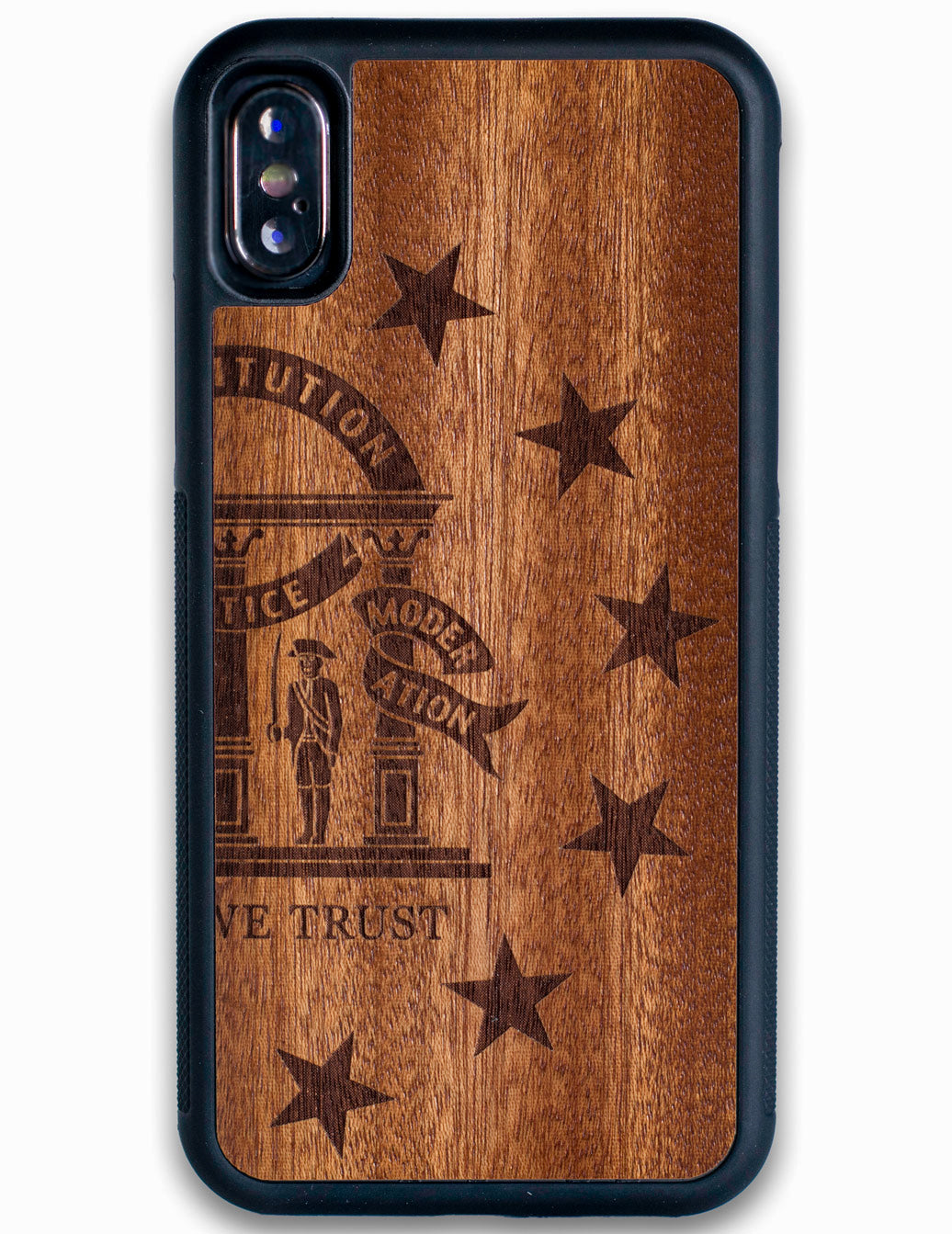 Georgia flag wooden iPhone X case