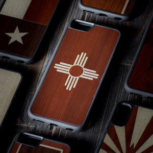 New Mexico flag wooden iPhone X case