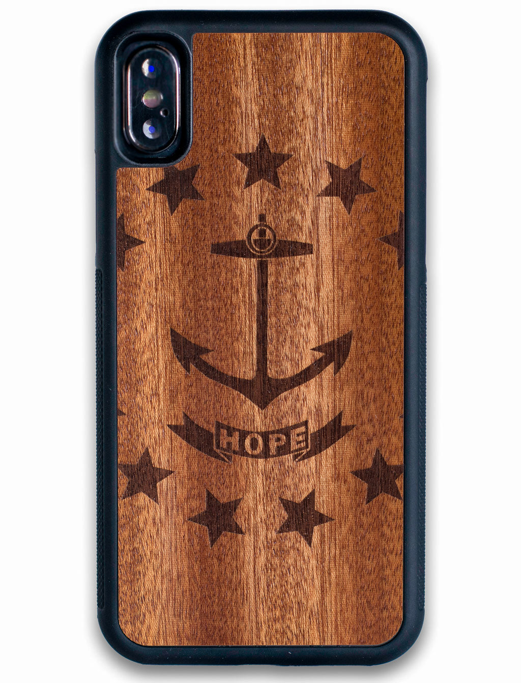 Rhode Island wooden iPhone X case